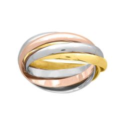 Anillo Oro Tricolor 18kts Argyor-MRM 2,5mm (18)FDJ25B Alianza Aros Múltiples