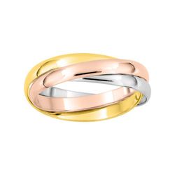 Anillo Oro Tricolor 18kts Argyor-MRM 2,5mm (18)TDJ25B Aros Multiples