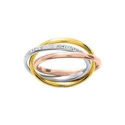 Anillo Oro Tricolor 18kts Argyor-MRM 2mm (18)LENTF2 Alianza Aros Múltiples