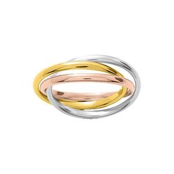 Anillo Oro Tricolor 18kts Argyor-MRM 2mm (18)LENTR2 Alianza Aros Múltiples