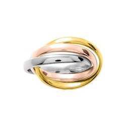 Anillo Oro Tricolor 18kts Argyor-MRM 3mm (18)LENTR3 Alianza Aros Múltiples