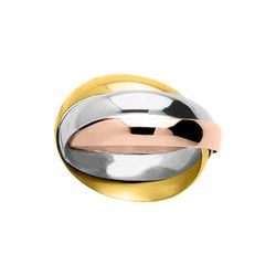 Anillo Oro Tricolor 18kts Argyor-MRM 4mm (18)TDJ40B Aros Multiples