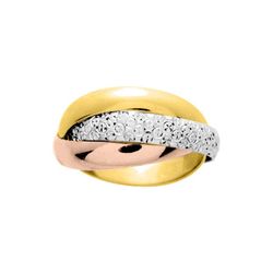 Anillo Oro Tricolor 18kts Argyor-MRM 4mm (18)TR43340 Aros Multiples