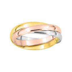 Anillo Oro Tricolor 9kts Argyor-MRM 2,5mm (9)9KTDJ25 Alianza Múltiple