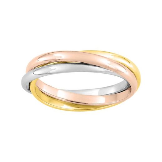 Anillo Oro Tricolor 9kts Argyor-MRM 2mm (9)9470320 Alianza Aros Multiples