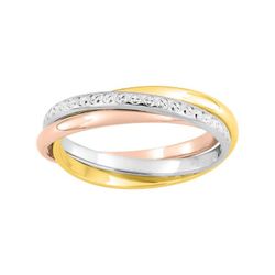 Anillo Oro Tricolor 9kts Argyor-MRM 2mm (9)9470420 Alianza Aros Multiples