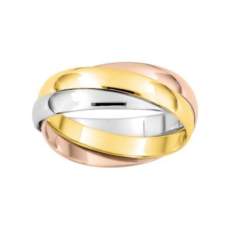 Anillo Oro Tricolor 9kts Argyor-MRM 3mm (9)9KTDJ30B Alianza Múltiple