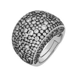 Anillo Paladio Bicolor Negro Liska Mujer AKM005AN-N Circonitas