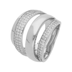 Anillo Paladio Liska Mujer AKM006AN Bandas Circonitas