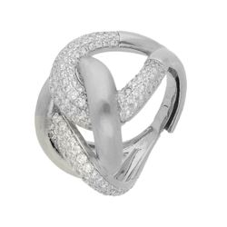 Anillo Paladio Liska Mujer AKM008AN Bandas Cruzadas Circonitas