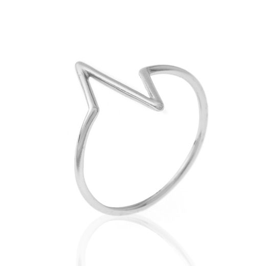 Anillo Plata 15mm AN00116RH16 Ondas En Brillo