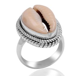 Anillo Plata 22x17mm AN00215PL12. Concha
