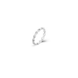 Anillo Plata 3,6mm ANZ0220RHCZ14. Eslabones Circonitas