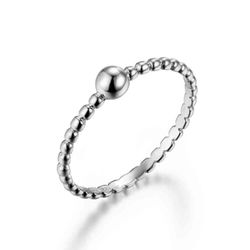 Anillo Plata 4mm AN00054RH10 Bolitas En Brillo