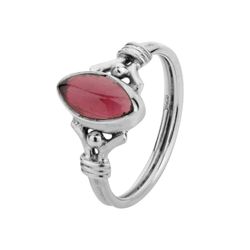 Anillo Plata ANM0100PL16GR Piedra Mineral Granate