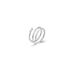 Anillo Plata ANZ0293RH12 Espiral Circonita