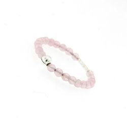 Anillo Plata Argent Basic Mujer ANCD072 Bolitas Cuarzo Rosa