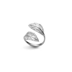 Anillo Plata Argent Basic Mujer ANRM049 Hoja Abierto 2 x 1,2cm