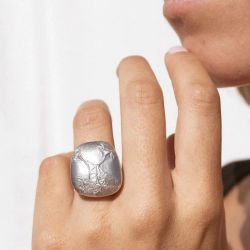 Anillo Plata Argent Basic Mujer ANRM054 Abierto 2,5x3cm