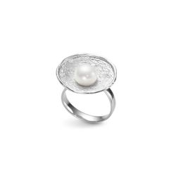 Anillo Plata Argent Basic Mujer ANRM087 Abierto Perla