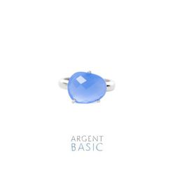 Argent Basic Blue Stone Silberring ANRS001PA