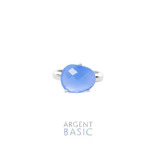 Argent Basic Blue Stone Silberring ANRS001PA