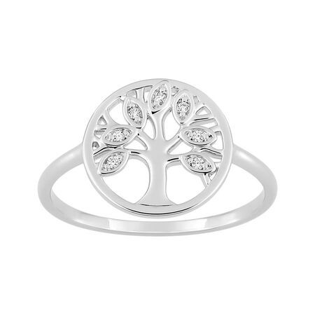 Anillo Plata Argyor MRM (AG)337058.1 Árbol De La Vida C. Circonitas