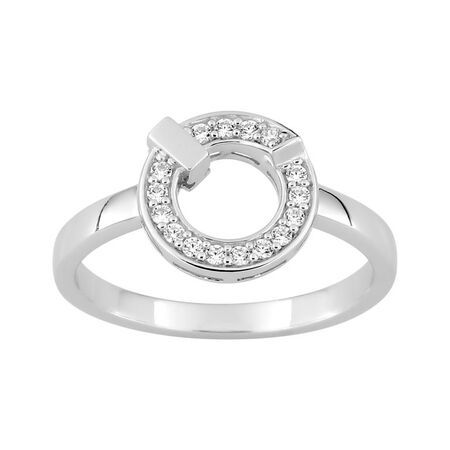 Anillo Plata Argyor MRM (AG)337086.1 Círculo C. Circonitas