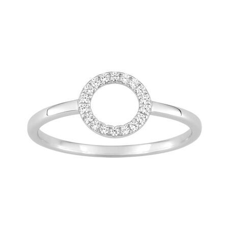 Anillo Plata Argyor MRM (AG)337153.1 Círculo C. Circonitas