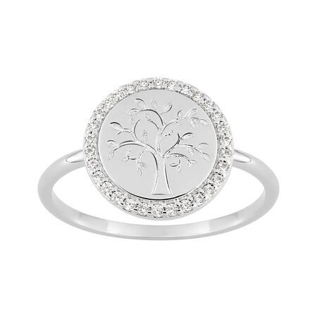 Anillo Plata Argyor MRM (AG)337167.1 Árbol De La Vida C. Circonitas