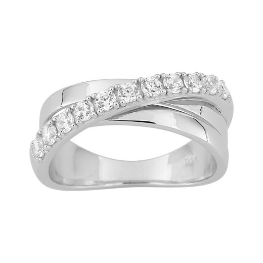Anillo Plata Argyor MRM (AG)337204.1 Bandas Cruzadas Circonitas