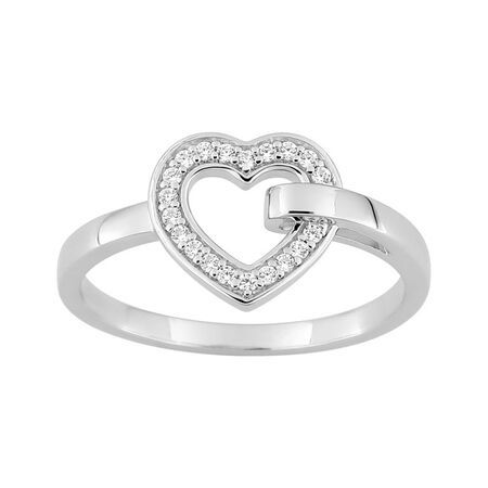 Anillo Plata Argyor MRM (AG)337354.1 Corazón C. Circonitas