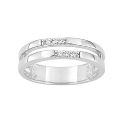 Anillo Plata Argyor MRM Mujer (AG)337025.1 Doble Banda C. Circonitas