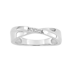 Anillo Plata Argyor MRM Mujer (AG)337026.1 Bandas Cruzadas C. Circonitas