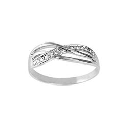 Anillo Plata Argyor MRM Mujer (AG)337346.1 Bandas Cruzadas C. Circonitas