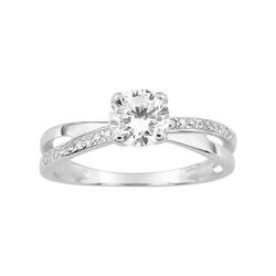 Anillo Plata Argyor MRM Mujer (AG)337592.1 Bandas Cruzadas C. Circonitas