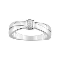 Anillo Plata Argyor MRM Mujer (AG)337714.1 Bandas Cruzadas C. Circonitas