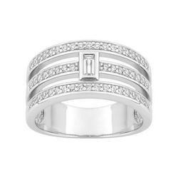 Anillo Plata Argyor MRM Mujer (AG)337938.1 Triple Banda C. Circonitas