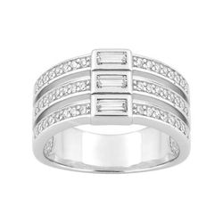 Anillo Plata Argyor MRM Mujer (AG)337939.1 Triple Banda C. Circonitas