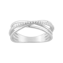 Anillo Plata Argyor MRM Mujer (AG)ASRA132Z Bandas Cruzadas C. Circonitas