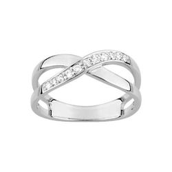 Anillo Plata Argyor MRM Mujer (AG)ASRH27Z Bandas Cruzadas C. Circonitas