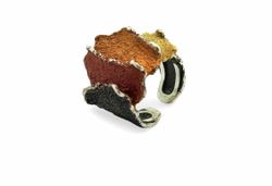 Anillo Plata Arior 1182895XPU Abierto Atlas Ocre