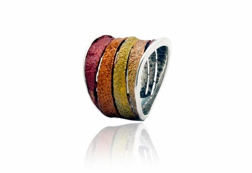 Anillo Plata Arior 1183134XPU-Talla 16 Bori Grande Ocre
