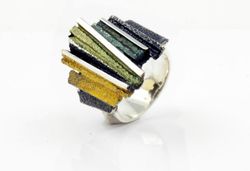 Anillo Plata Arior 1183140XPU-Talla 26 Dana Grande Verde