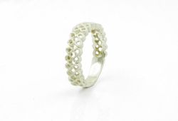Anillo Plata Arior 1183192MU-Talla 13 De Boda Panot Perforado