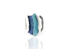 Anillo Plata Arior 1183284XPU-Talla 10 Carban Azul