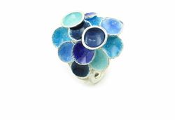 Anillo Plata Arior Azul Multi Singular 1183306EPU