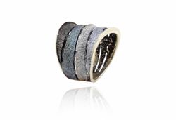Anillo Plata Arior Bori Grande Gris 1183130XPU