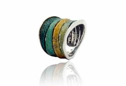 Anillo Plata Arior Bori Grande Verde 1183133XPU