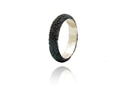 Anillo Plata Arior Desert Media Cańa Mediano Negro 1182494XU
